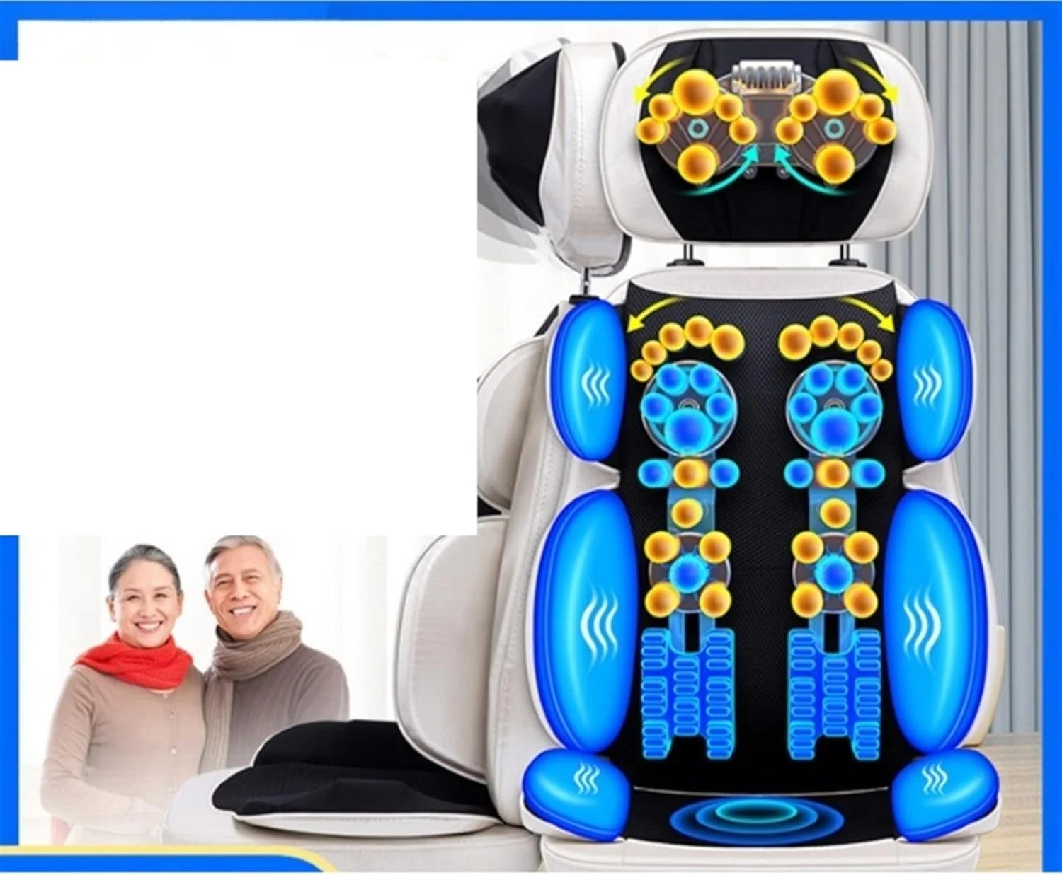 صندلی ماساژ برقی VETCS، صندلی ماساژ ویبره ای، کوسن ماساژ تمام بدن، ماساژ گردن، کمر، باسن، پا، گرم کننده، محرک عضلات صندلی ماساژ برقی VETCS، صندلی ماساژ ویبره ای، کوسن ماساژ تمام بدن، ماساژ گردن، کمر، باسن، پا، گرم کننده، محرک عضلات