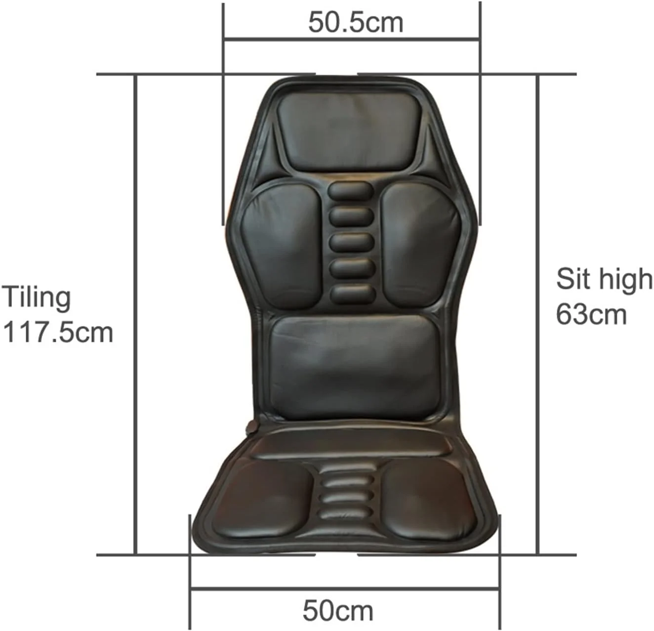 صندلی ماساژ VETCS، صندلی ماساژور برقی با گرمایش و ویبره برای کمر، گردن، مناسب منزل و محل کار، تسکین درد به همراه ریموت کنترل LED صندلی ماساژ VETCS، صندلی ماساژور برقی با گرمایش و ویبره برای کمر، گردن، مناسب منزل و محل کار، تسکین درد به همراه ریموت کنترل LED