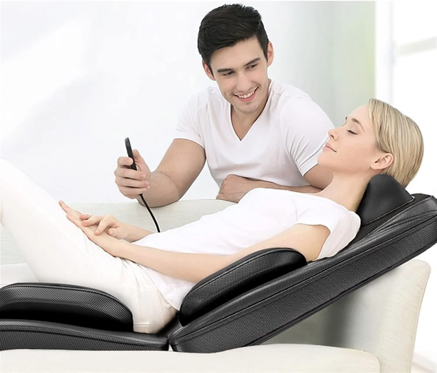 صندلی ماساژ VETCS ماساژور پشت و گردن شیاتسو، کوسن ماساژ شیاتسو تمام بدن، صندلی ماساژور گرمایشی ویبره ای با غلتک های ورزشی برای ریلکسیشن صندلی ماساژ VETCS ماساژور پشت و گردن شیاتسو، کوسن ماساژ شیاتسو تمام بدن، صندلی ماساژور گرمایشی ویبره ای با غلتک های ورزشی برای ریلکسیشن