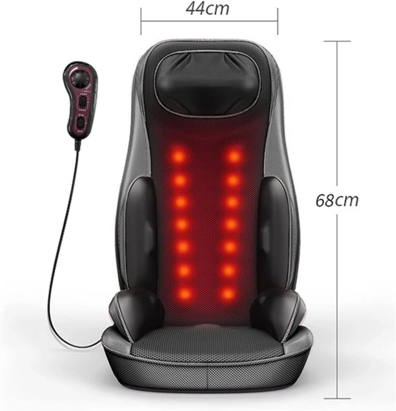 صندلی ماساژ VETCS ماساژور پشت و گردن شیاتسو، کوسن ماساژ شیاتسو تمام بدن، صندلی ماساژور گرمایشی ویبره ای با غلتک های ورزشی برای ریلکسیشن صندلی ماساژ VETCS ماساژور پشت و گردن شیاتسو، کوسن ماساژ شیاتسو تمام بدن، صندلی ماساژور گرمایشی ویبره ای با غلتک های ورزشی برای ریلکسیشن