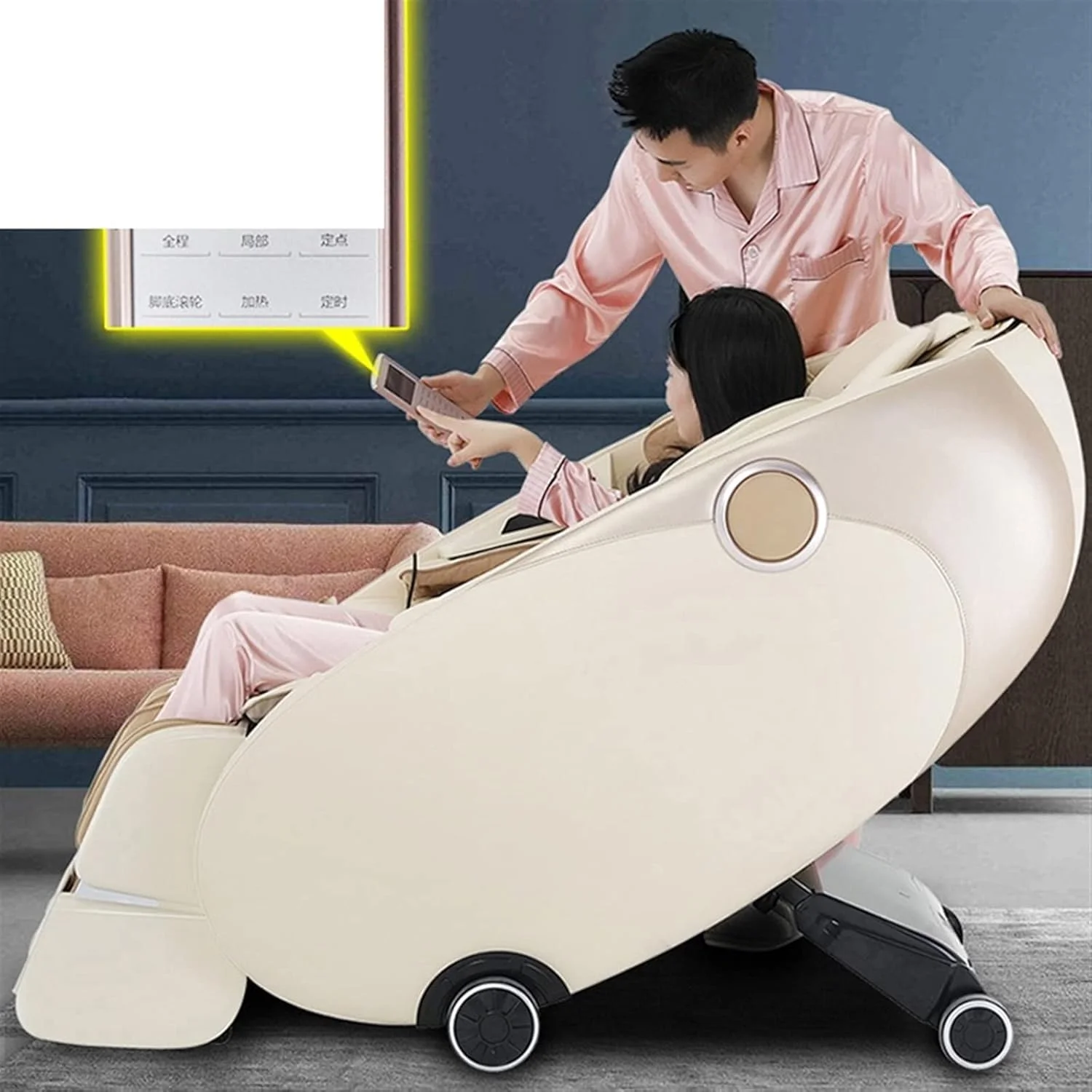 صندلی ماساژ VETCS صندلی ماساژور برقی با قابلیت بی وزنی، گرمایش، حالت خوابیده و ماساژ کامل بدن، مناسب منزل، دارای حالت اتوماتیک و برقی صندلی ماساژ VETCS صندلی ماساژور برقی با قابلیت بی وزنی، گرمایش، حالت خوابیده و ماساژ کامل بدن، مناسب منزل، دارای حالت اتوماتیک و برقی