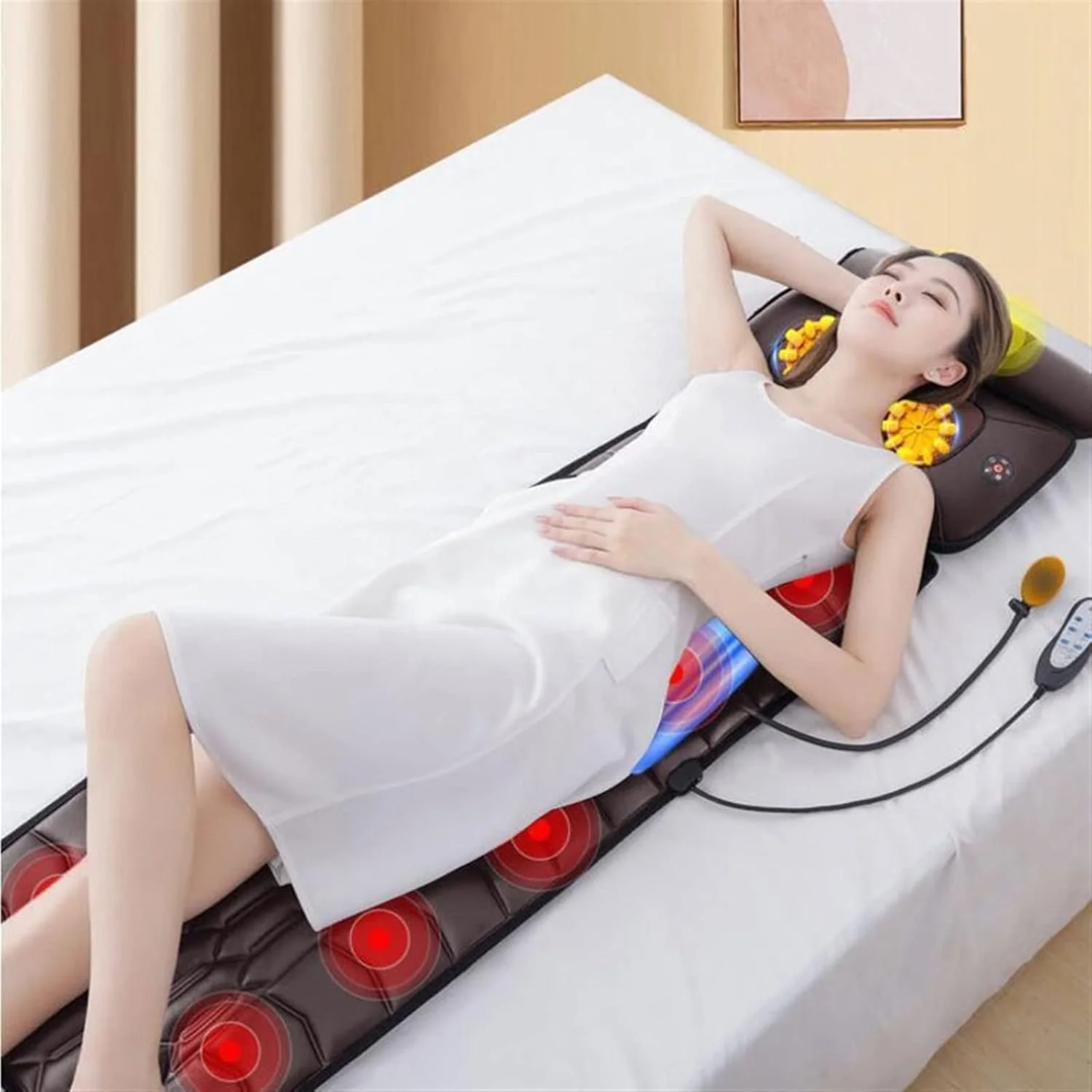 صندلی ماساژ VETCS برای ماساژ ستون فقرات گردنی، شانه، کمر، پشت و پا، مبل ماساژ خانگی برقی، تشک طب فشاری چند منظوره صندلی ماساژ VETCS برای ماساژ ستون فقرات گردنی، شانه، کمر، پشت و پا، مبل ماساژ خانگی برقی، تشک طب فشاری چند منظوره