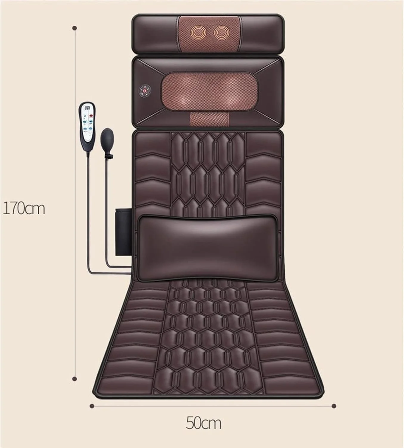 صندلی ماساژ VETCS برای ماساژ ستون فقرات گردنی، شانه، کمر، پشت و پا، مبل ماساژ خانگی برقی، تشک طب فشاری چند منظوره صندلی ماساژ VETCS برای ماساژ ستون فقرات گردنی، شانه، کمر، پشت و پا، مبل ماساژ خانگی برقی، تشک طب فشاری چند منظوره