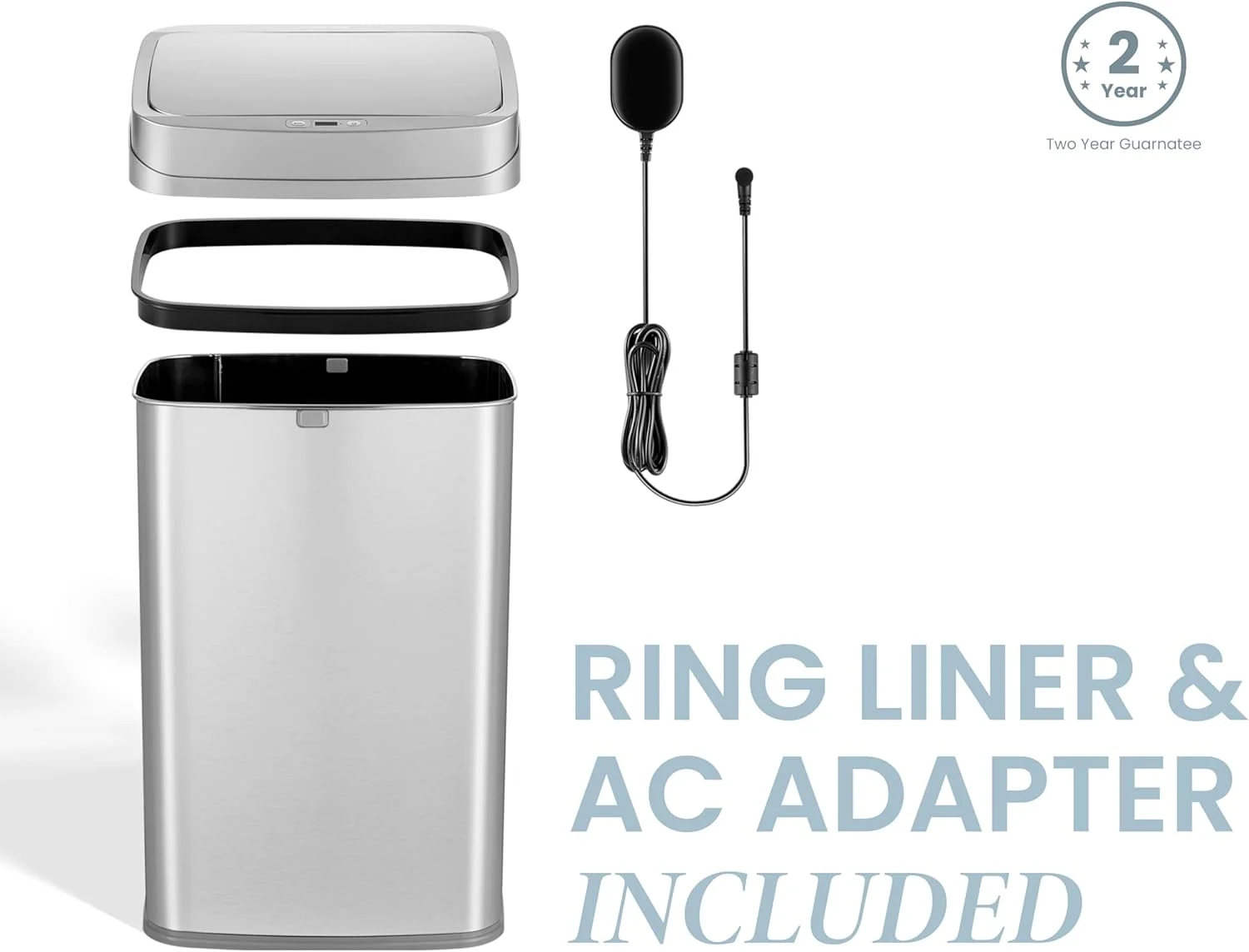 سطل زباله آشپزخانه اتوماتیک 50 لیتری نایین استارز سری نوا با قابلیت حذف بو، کنترل بوی اتوماتیک، سنسور حرکتی، استیل ضد زنگ هوشمند، نقره ای سطل زباله آشپزخانه اتوماتیک 50 لیتری نایین استارز سری نوا با قابلیت حذف بو، کنترل بوی اتوماتیک، سنسور حرکتی، استیل ضد زنگ هوشمند، نقره ای