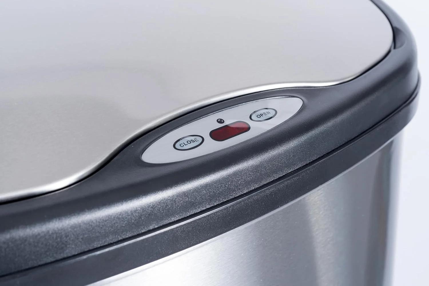 ست سطل زباله اتوماتیک بدون لمس سنسور حرکتی مادون قرمز NINESTARS CB-DZT-50-13/12-13، 13 گالن 50 لیتری و 3 گالن 12 لیتری، پایه استیل ضد زنگ (بیضی، درب نقره ای/مشکی) ست سطل زباله اتوماتیک بدون لمس سنسور حرکتی مادون قرمز NINESTARS CB-DZT-50-13/12-13، 13 گالن 50 لیتری و 3 گالن 12 لیتری، پایه استیل ضد زنگ (بیضی، درب نقره ای/مشکی)