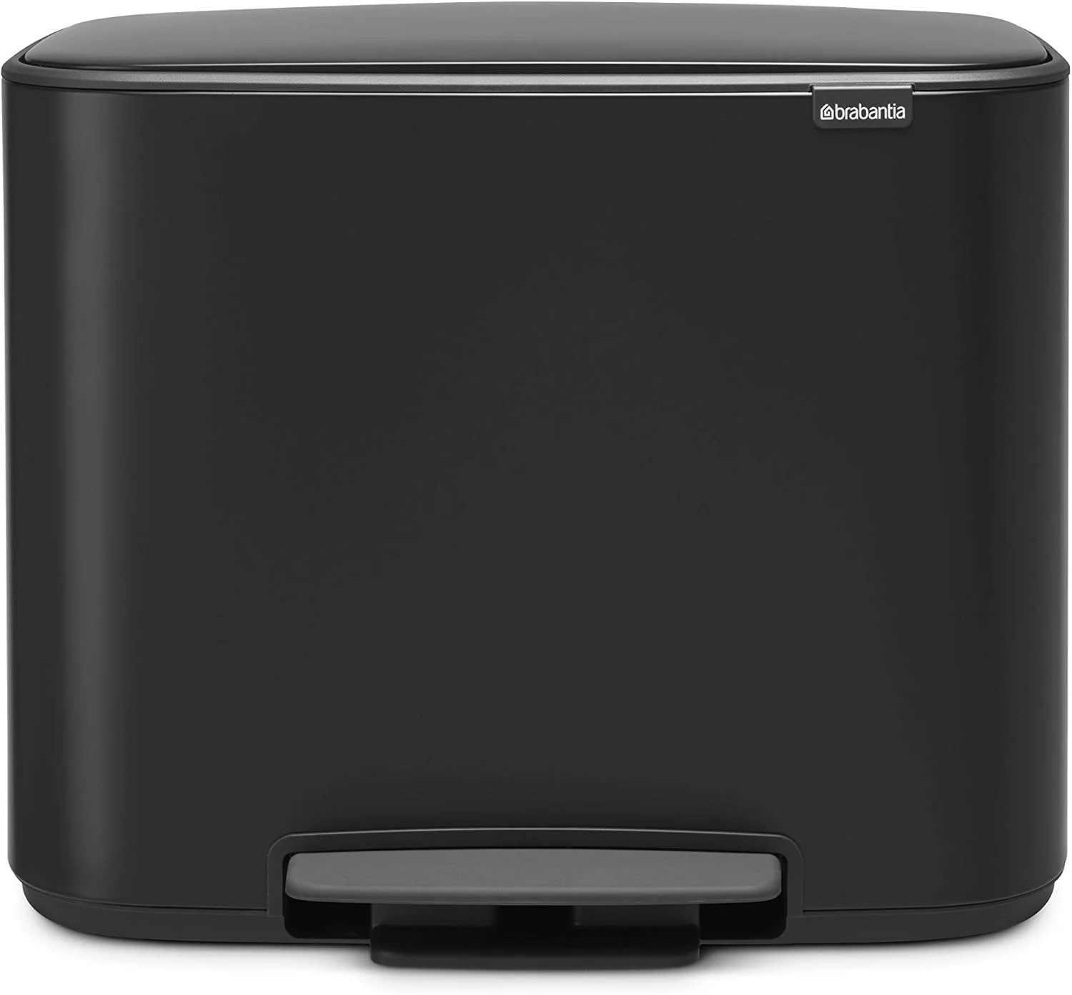 سطل پدالی Brabantia Bo، استیل، مشکی مات، 3 X 11 لیتری