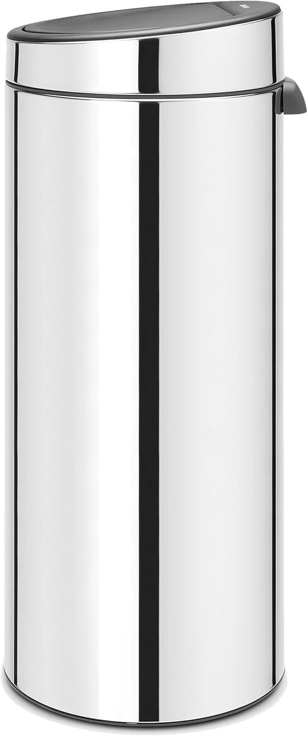 سطل زباله لمسی جدید برابانتیا، 8 گالن، استیل براق