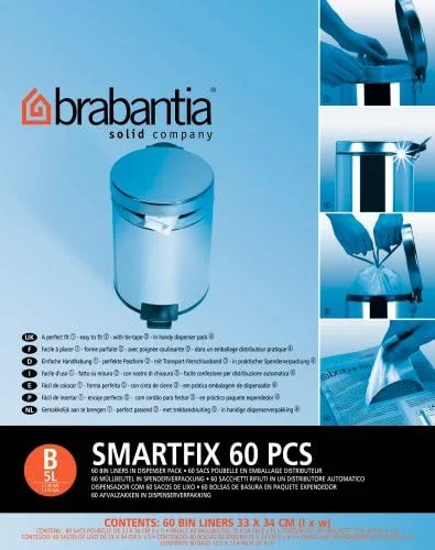 سطل زباله مخروطی سوراخ دار Brabantia 364303، 5 لیتری - استیل مات