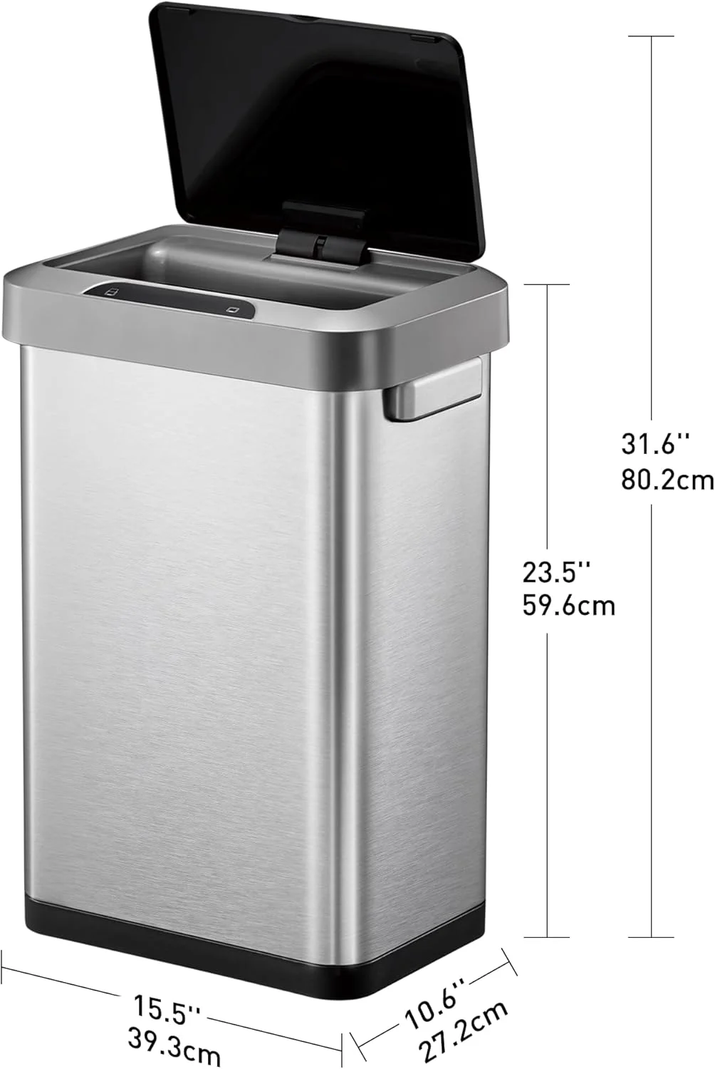 سطل زباله سنسوردار EKO Horizon با ظرفیت 45 لیتر سطل زباله سنسوردار EKO Horizon با ظرفیت 45 لیتر