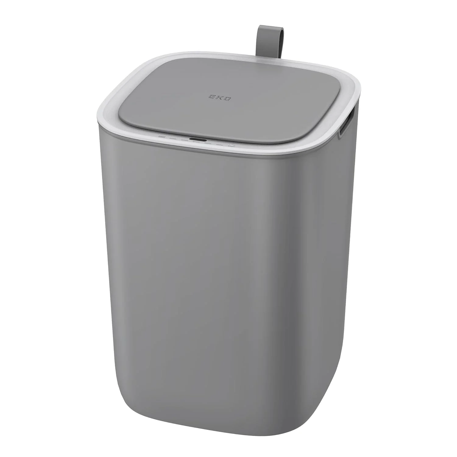 سطل زباله هوشمند سنسوردار چند منظوره EKO Morandi با ظرفیت 12 لیتر، برای استفاده بهداشتی - خاکستری