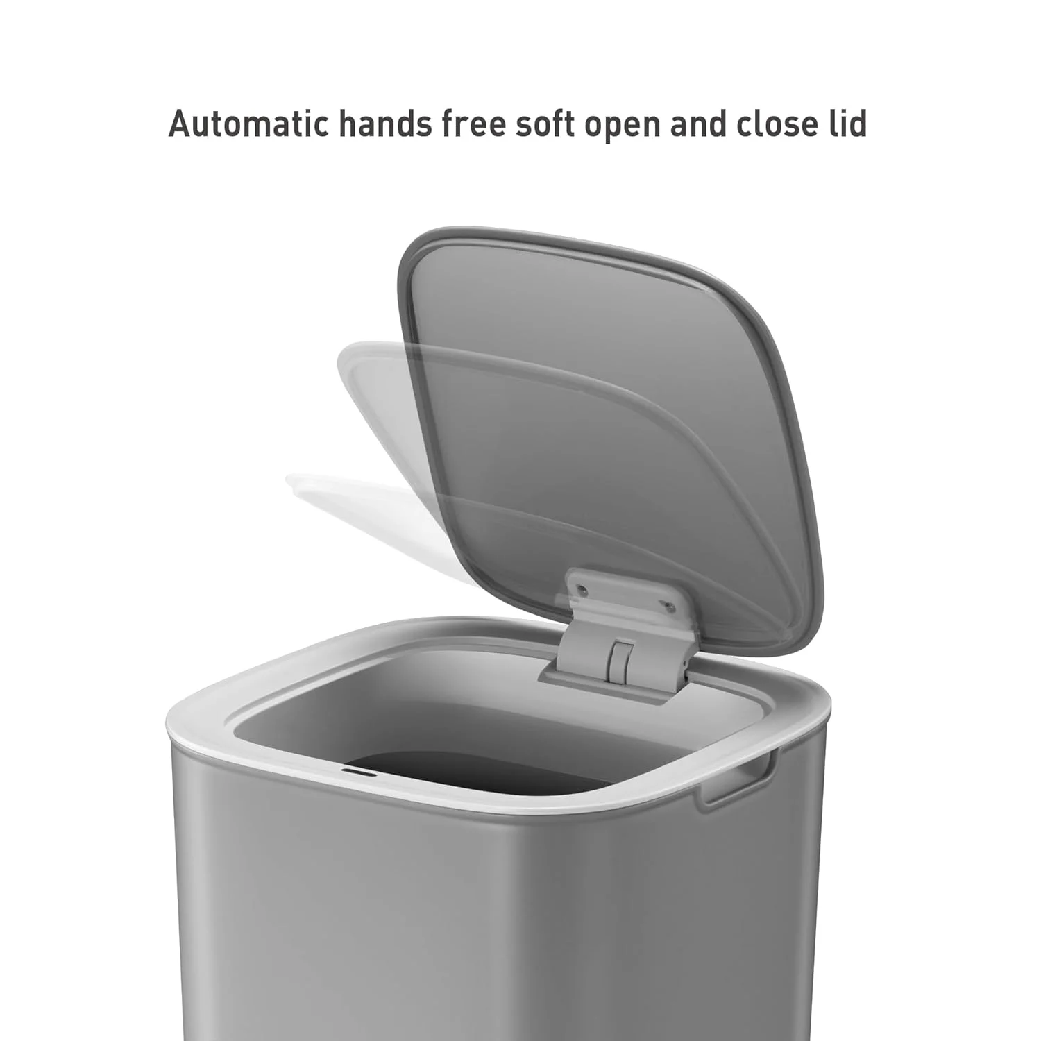 سطل زباله هوشمند سنسوردار چند منظوره EKO Morandi با ظرفیت 12 لیتر، برای استفاده بهداشتی - خاکستری سطل زباله هوشمند سنسوردار چند منظوره EKO Morandi با ظرفیت 12 لیتر، برای استفاده بهداشتی - خاکستری