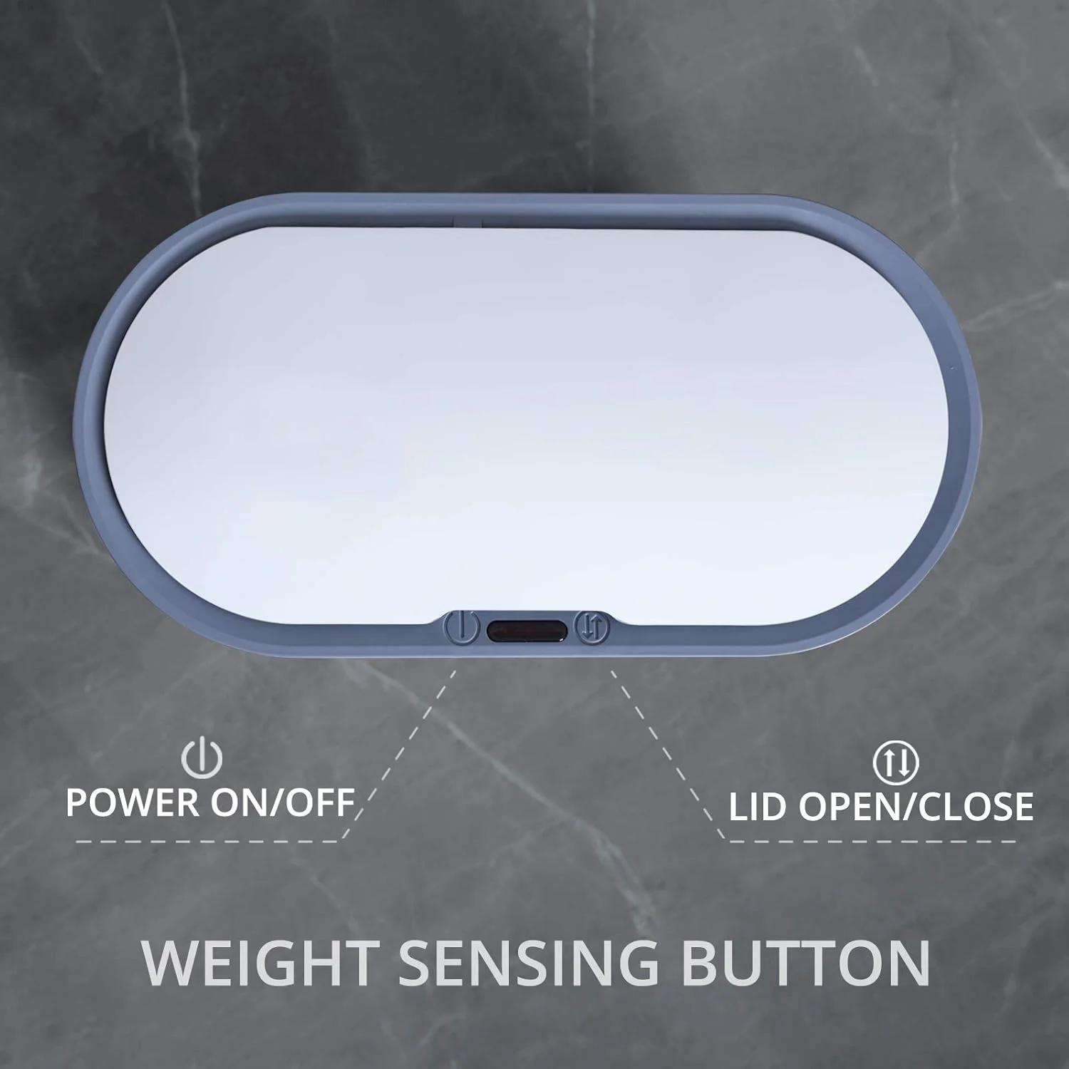 سطل زباله حمام ELPHECO، 9.5 لیتری ضد آب با سنسور حرکتی، سطل زباله کوچک باریک پلاستیکی 2.5 گالنی برای اتاق خواب، خاکستری سطل زباله حمام ELPHECO، 9.5 لیتری ضد آب با سنسور حرکتی، سطل زباله کوچک باریک پلاستیکی 2.5 گالنی برای اتاق خواب، خاکستری