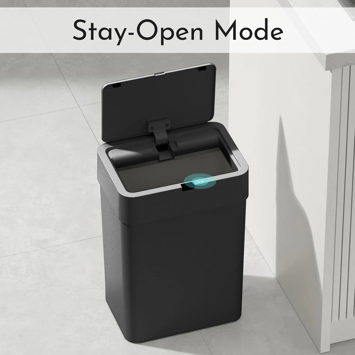 سطل زباله حمام ELPHECO با درب، 9.5 لیتری، سنسور حرکتی، باریک، سطل زباله کوچک بدون لمس، دکور حمام، سطل زباله هوشمند برای اتاق خواب، اتاق نشیمن، توالت (مشکی) سطل زباله حمام ELPHECO با درب، 9.5 لیتری، سنسور حرکتی، باریک، سطل زباله کوچک بدون لمس، دکور حمام، سطل زباله هوشمند برای اتاق خواب، اتاق نشیمن، توالت (مشکی)