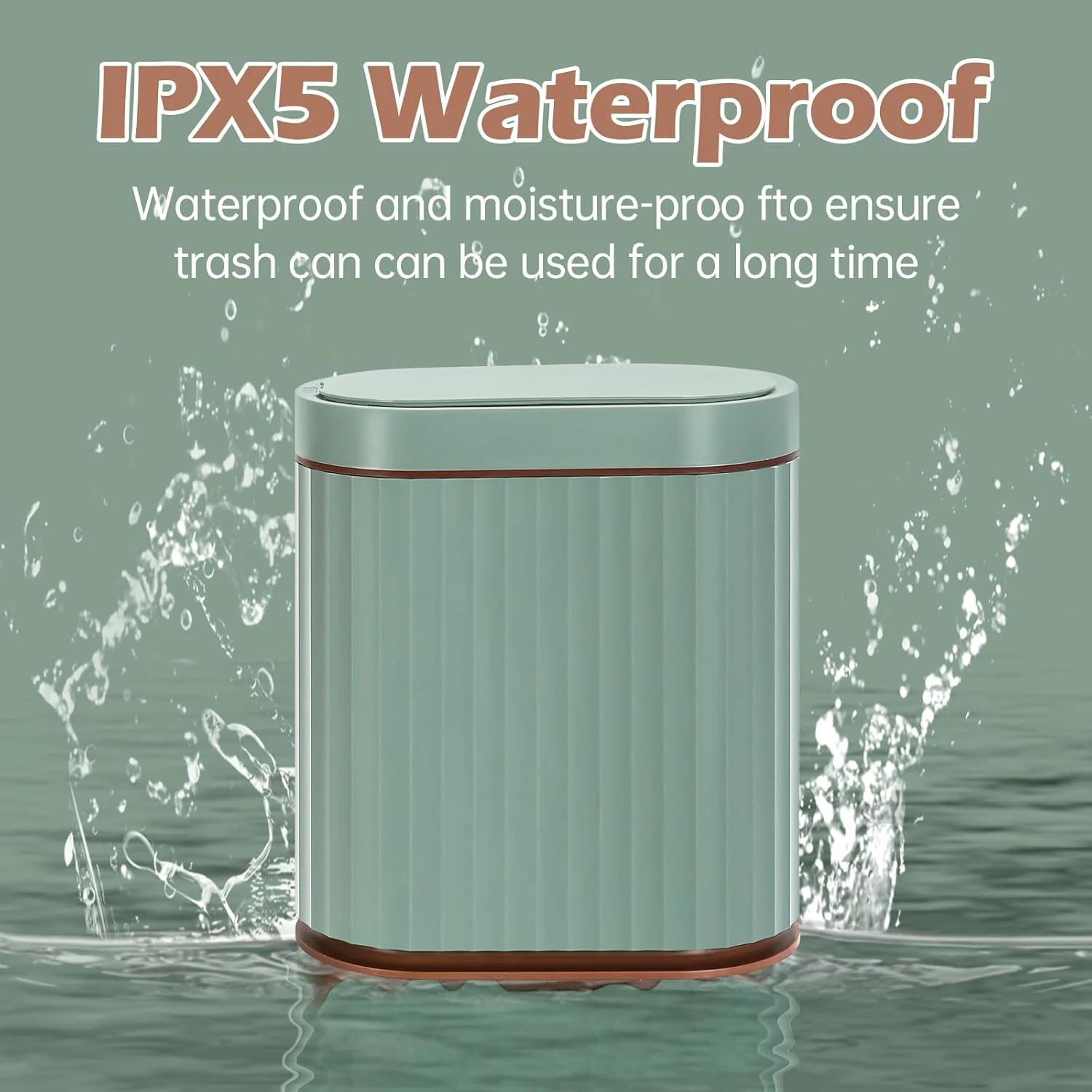 سطل زباله حمام ELPHECO با درب اتوماتیک، سطل زباله حسگر 2 گالنی، سطل زباله کوچک هوشمند، سطل زباله ضد آب IPX5، سطل زباله باریک کوچک، سطل زباله حسگر حرکتی برای دفتر، آشپزخانه سطل زباله حمام ELPHECO با درب اتوماتیک، سطل زباله حسگر 2 گالنی، سطل زباله کوچک هوشمند، سطل زباله ضد آب IPX5، سطل زباله باریک کوچک، سطل زباله حسگر حرکتی برای دفتر، آشپزخانه