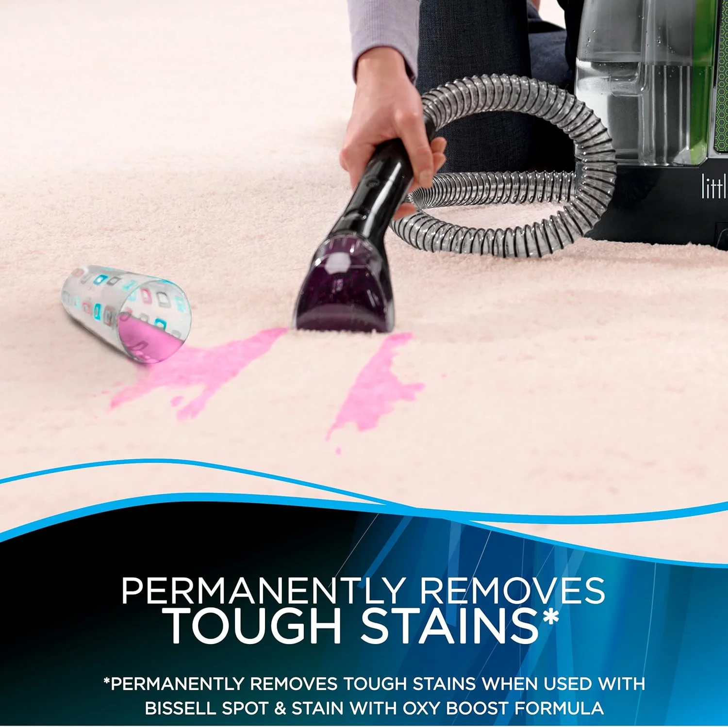 دستگاه لکه بر و بخارشوی فرش و مبل بیسل مدل Little Green Original ProHeat - قابل حمل