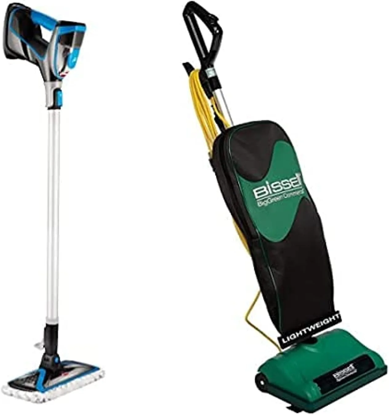 تی شوی بخار شوی 3 در 1 Bissell Powerfresh Slimsteam به همراه جاروبرقی ایستاده سبک وزن Biggreen Commercial Bgu8000