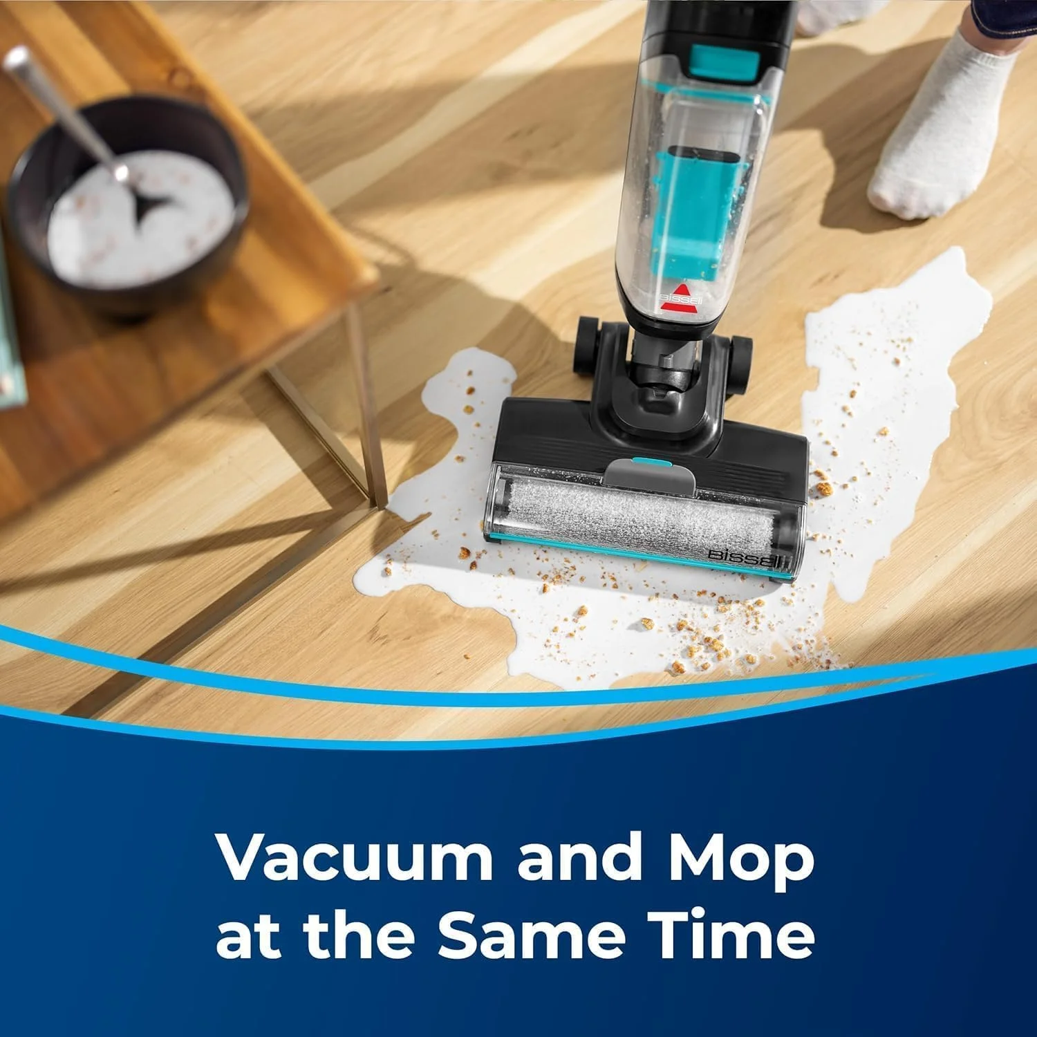 جاروبرقی آب و خاک BISSELL CrossWave HF2 3845E - تمیز کننده چند سطحی کف برای کف های سخت با مکش قدرتمند - سیم دار | 2 سال گارانتی BISSELL