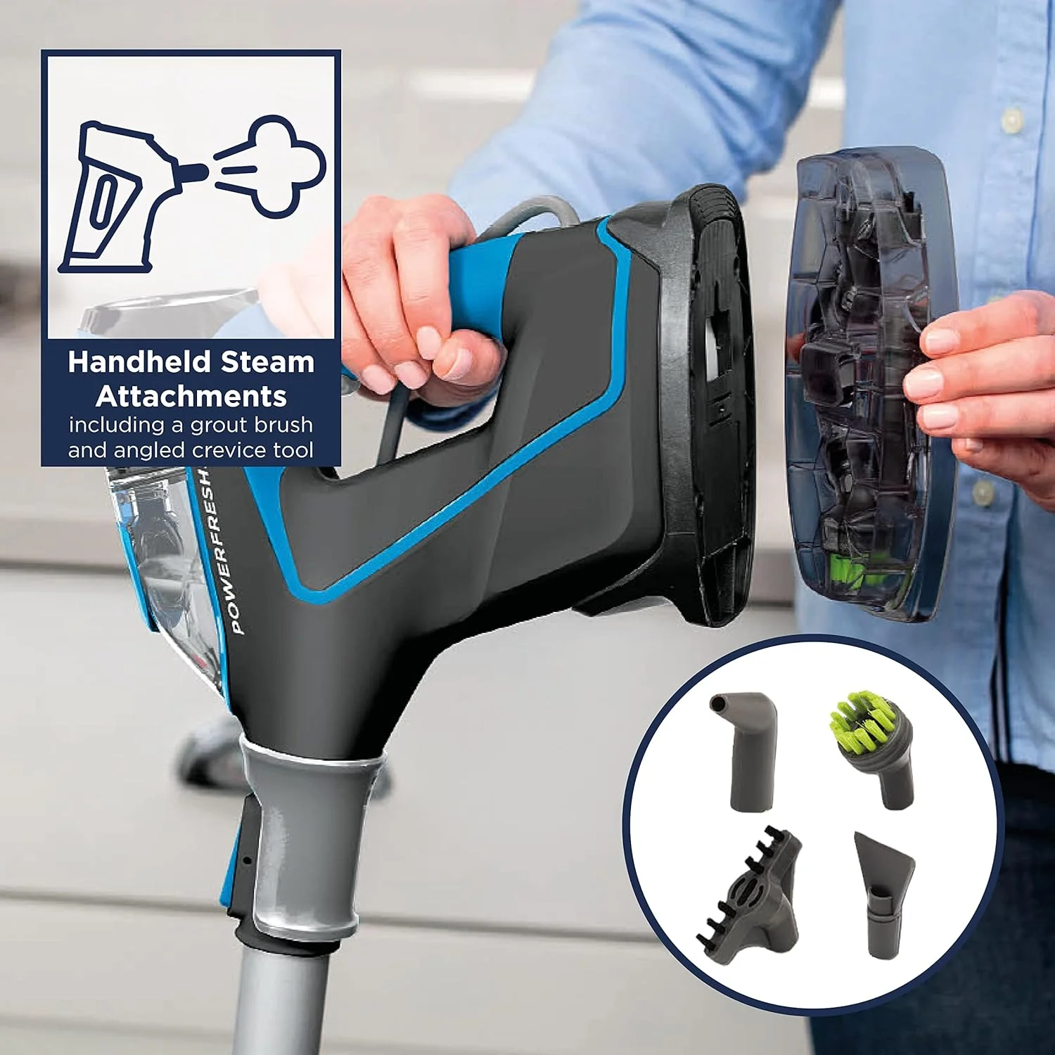 بخارشوی چند منظوره بیسل پاور فرش اسلیم مدل 2234E | 3 در 1 | تبدیل از تمیز کننده کف به بخارشوی دستی بخارشوی چند منظوره بیسل پاور فرش اسلیم مدل 2234E | 3 در 1 | تبدیل از تمیز کننده کف به بخارشوی دستی