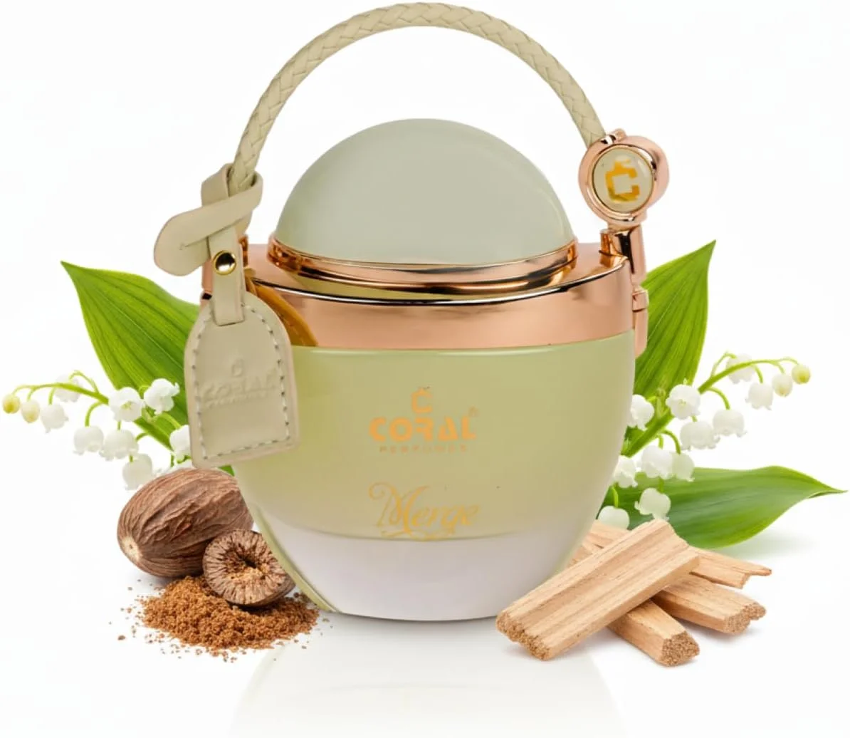 عطر زنانه کورال مرج اکستریت د پرفیوم | رایحه لوکس ماندگار | رایحه ادویه ای، میوه ای و گورمند با سیب، زعفران و عنبر - 80 میلی لیتر | ساخت دبی توسط کورال پرفیومز