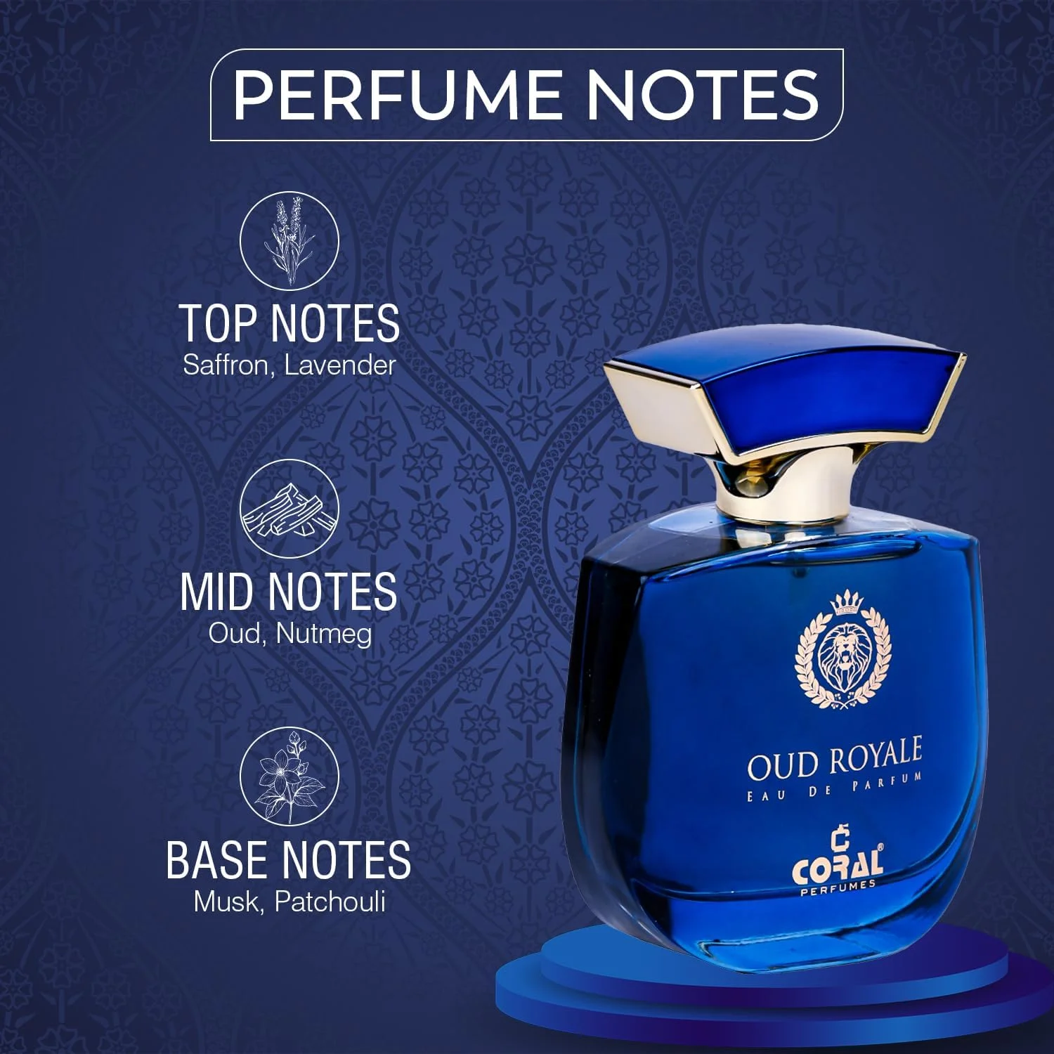 عطر کورال عود رویال унисекс - 100 میلی لیتر | ادو پرفیوم | رایحه گرم و تند ماندگار با زعفران، عود و مشک | ساخت دبی عطر کورال عود رویال унисекс - 100 میلی لیتر | ادو پرفیوم | رایحه گرم و تند ماندگار با زعفران، عود و مشک | ساخت دبی