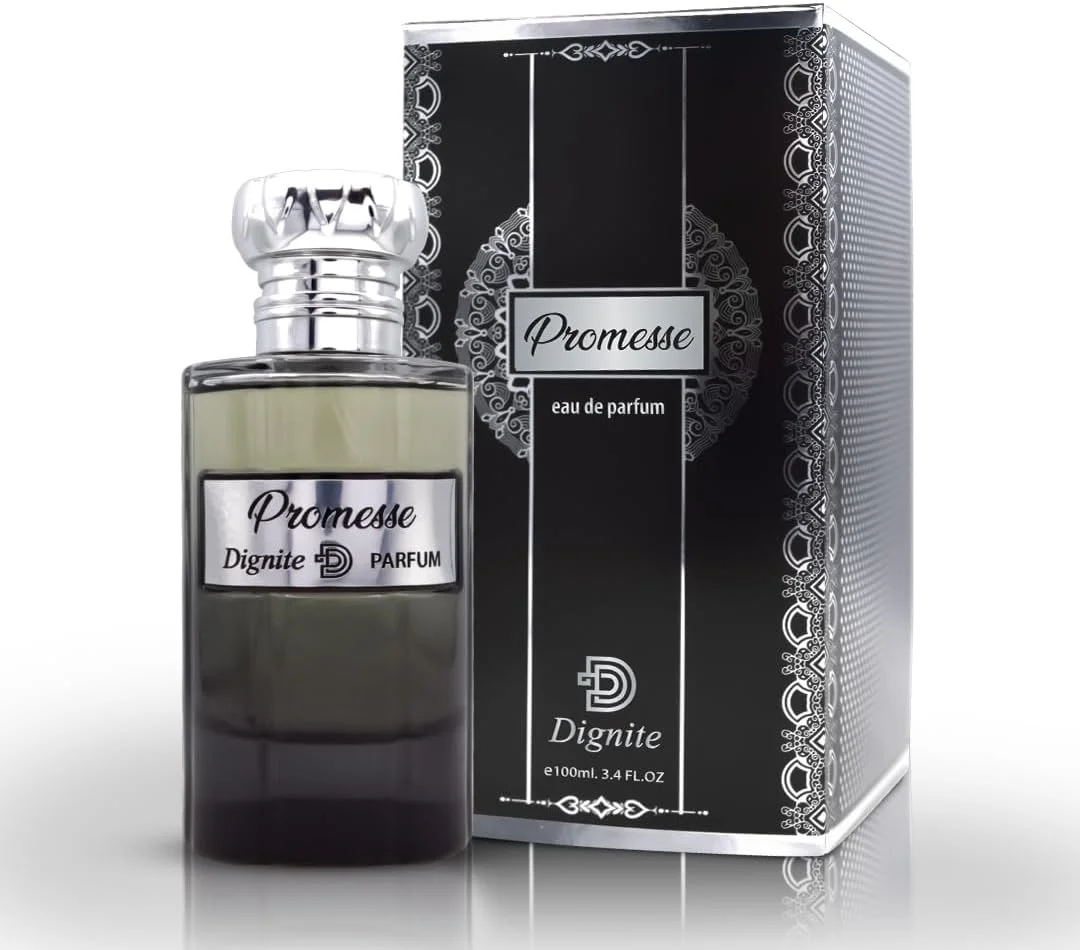 عطر Dignite Promesse حجم 100 میلی لیتر – ادو پرفیوم – ترکیبی مجلل از زعفران، عود و نعناع هندی – رایحه ای ماندگار و یونیسکس