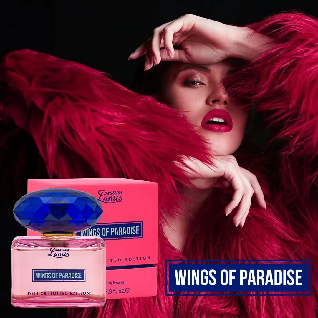 ادو پرفیوم زنانه Creation Lamis Deluxe Wings Of Paradise، رایحه گلی ماندگار زنانه، عطر بدن زنانه (100 میلی لیتر) ادو پرفیوم زنانه Creation Lamis Deluxe Wings Of Paradise، رایحه گلی ماندگار زنانه، عطر بدن زنانه (100 میلی لیتر)