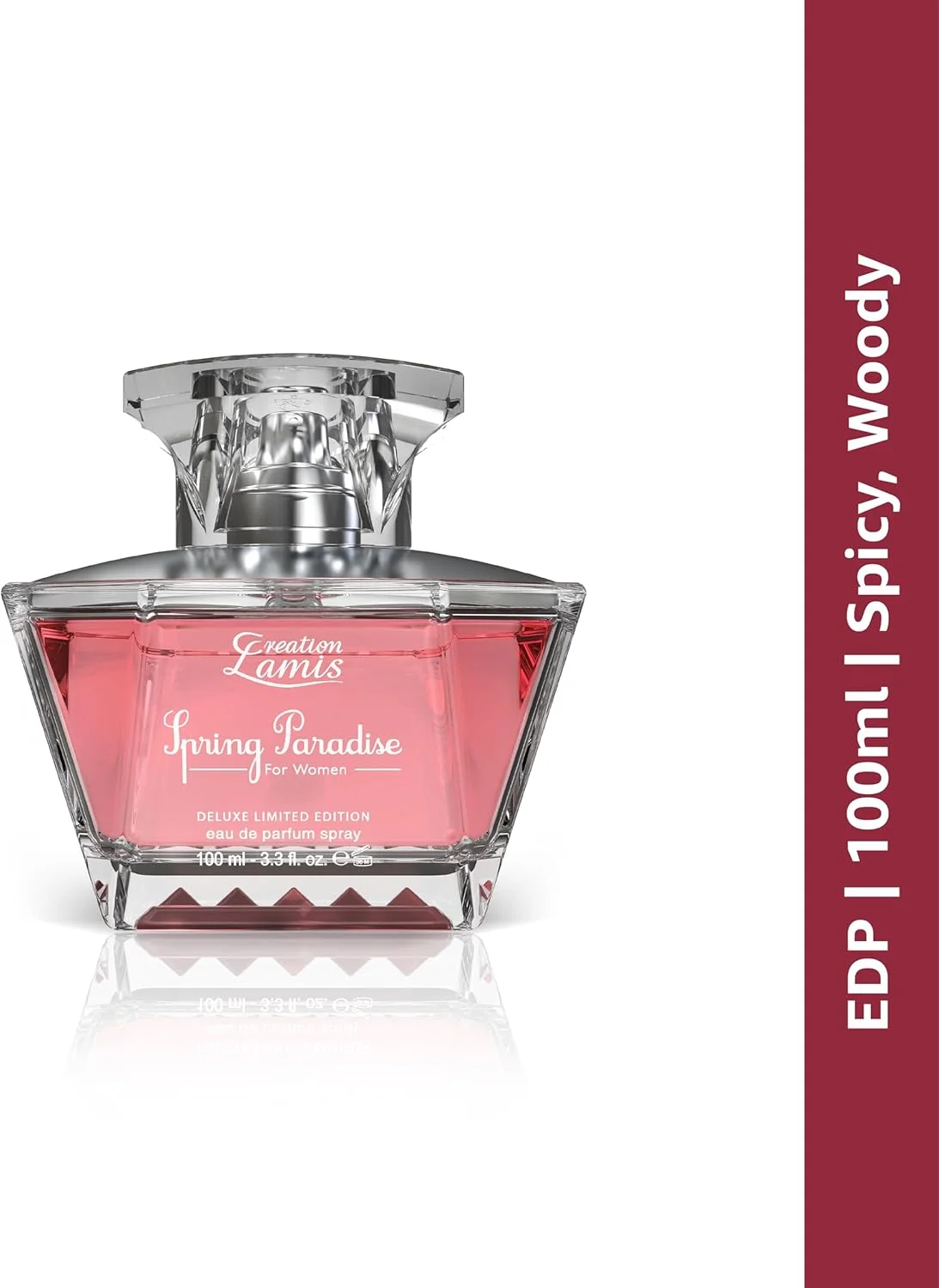 کریشن لامیس - دلوکس اسپرینگ پارادایس | عطر تند و چوبی ماندگار | عطر زنانه | ادو پرفیوم (EDP) - 100 میلی لیتر / 3.4 fl.oz کریشن لامیس - دلوکس اسپرینگ پارادایس | عطر تند و چوبی ماندگار | عطر زنانه | ادو پرفیوم (EDP) - 100 میلی لیتر / 3.4 fl.oz