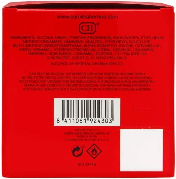 ادکلن زنانه کارولینا هررا سی اچ سی اچ لیمیتد ادیشن ادو پرفیوم 100 میلی لیتر