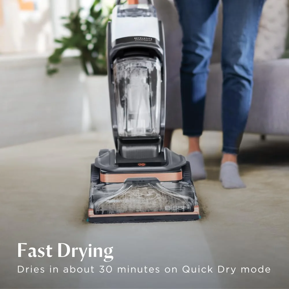 دستگاه تمیز کننده عمیق فرش BISSELL Revolution HydroSteam 3672E – تنها تمیز کننده فرش با فناوری قدرتمند تمیز کردن بخار برای فرش و اثاثه یا لوازم داخلی، مخزن بزرگ | 2 سال گارانتی BISSELL دستگاه تمیز کننده عمیق فرش BISSELL Revolution HydroSteam 3672E – تنها تمیز کننده فرش با فناوری قدرتمند تمیز کردن بخار برای فرش و اثاثه یا لوازم داخلی، مخزن بزرگ | 2 سال گارانتی BISSELL