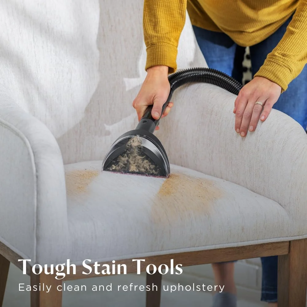 دستگاه تمیز کننده عمیق فرش BISSELL Revolution HydroSteam 3672E – تنها تمیز کننده فرش با فناوری قدرتمند تمیز کردن بخار برای فرش و اثاثه یا لوازم داخلی، مخزن بزرگ | 2 سال گارانتی BISSELL دستگاه تمیز کننده عمیق فرش BISSELL Revolution HydroSteam 3672E – تنها تمیز کننده فرش با فناوری قدرتمند تمیز کردن بخار برای فرش و اثاثه یا لوازم داخلی، مخزن بزرگ | 2 سال گارانتی BISSELL