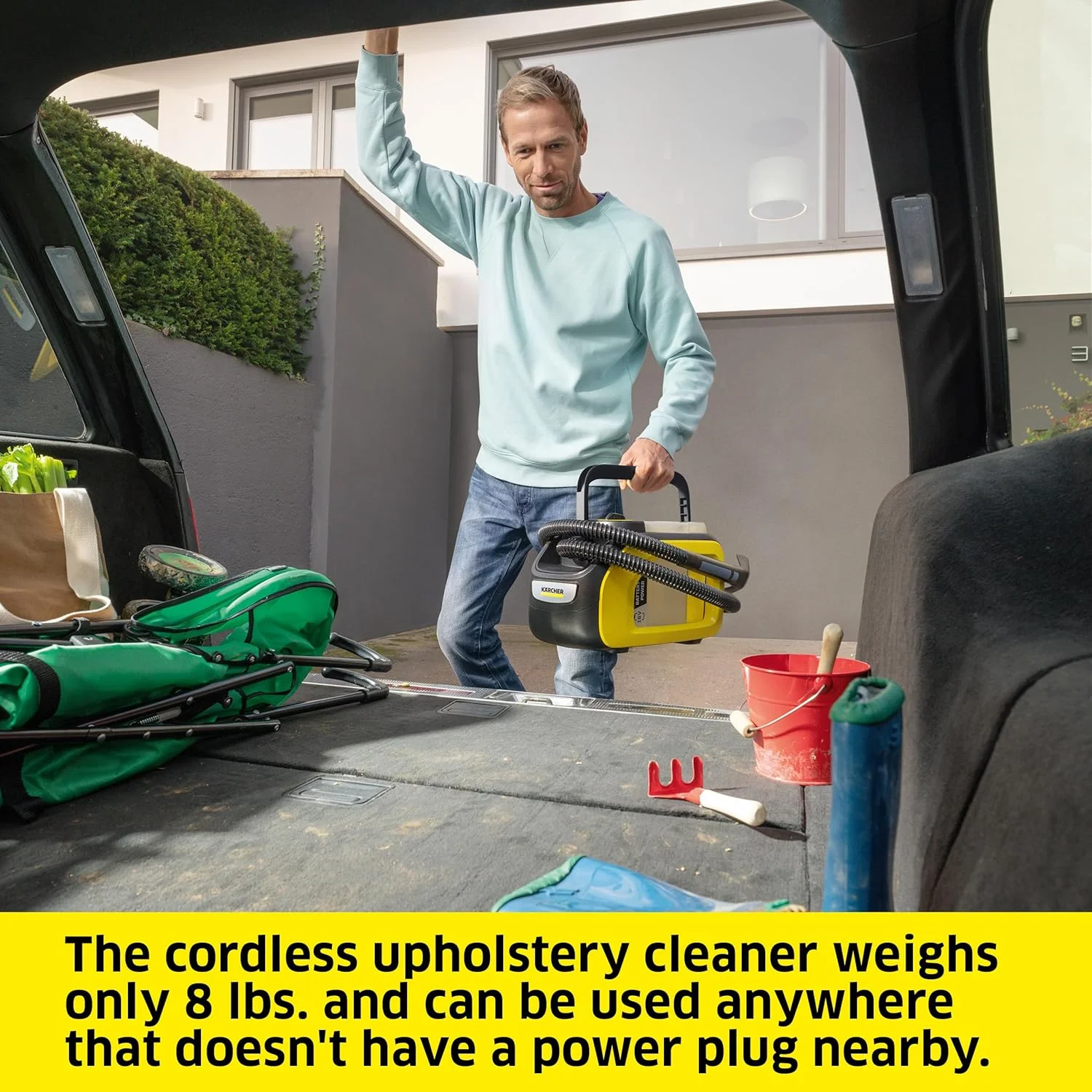 دستگاه فرش و مبل شوی بی سیم کارچر مدل SE 3-18 Compact، دارای عملکرد خود تمیز شوندگی، مناسب برای تمیز کردن فرش، خودرو و مبلمان، قابل استفاده با باتری 18 ولت کارچر (باتری شامل نمی شود) دستگاه فرش و مبل شوی بی سیم کارچر مدل SE 3-18 Compact، دارای عملکرد خود تمیز شوندگی، مناسب برای تمیز کردن فرش، خودرو و مبلمان، قابل استفاده با باتری 18 ولت کارچر (باتری شامل نمی شود)