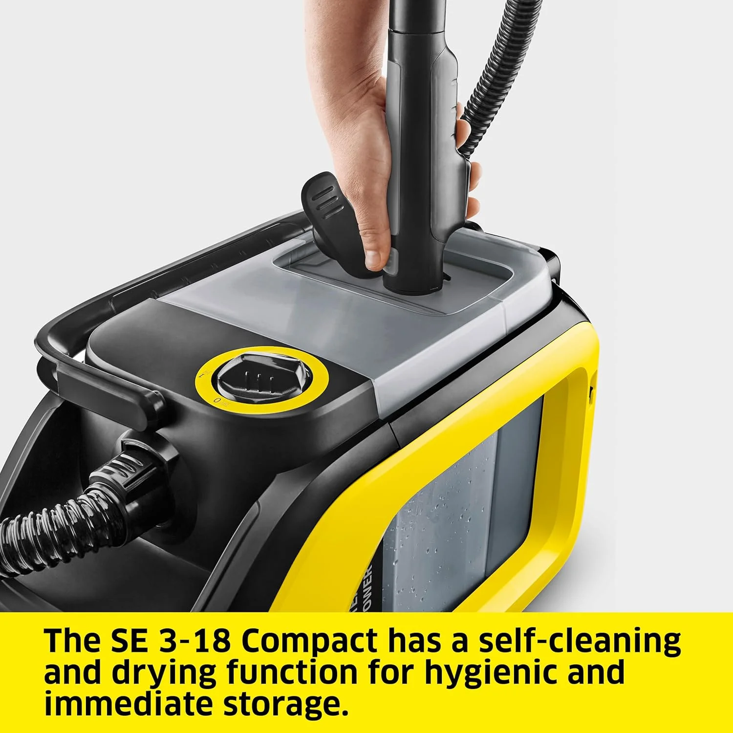 دستگاه فرش و مبل شوی بی سیم کارچر مدل SE 3-18 Compact، دارای عملکرد خود تمیز شوندگی، مناسب برای تمیز کردن فرش، خودرو و مبلمان، قابل استفاده با باتری 18 ولت کارچر (باتری شامل نمی شود) دستگاه فرش و مبل شوی بی سیم کارچر مدل SE 3-18 Compact، دارای عملکرد خود تمیز شوندگی، مناسب برای تمیز کردن فرش، خودرو و مبلمان، قابل استفاده با باتری 18 ولت کارچر (باتری شامل نمی شود)