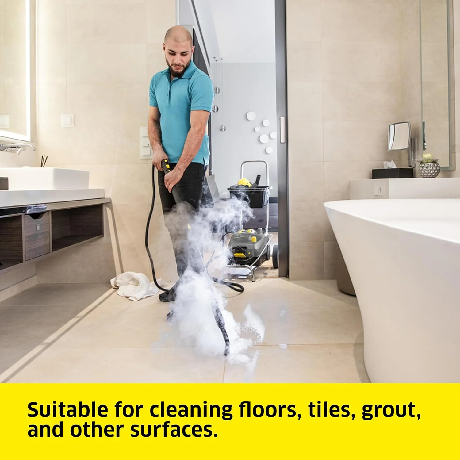 بخارشوی تجاری کارچر - SG 4/4 - بخارشوی چند منظوره با کنترل بخار متغیر، عملکرد VapoHydro - نازل های کف، نازل پنجره، نازل اثاثه یا لوازم داخلی و موارد دیگر بخارشوی تجاری کارچر - SG 4/4 - بخارشوی چند منظوره با کنترل بخار متغیر، عملکرد VapoHydro - نازل های کف، نازل پنجره، نازل اثاثه یا لوازم داخلی و موارد دیگر