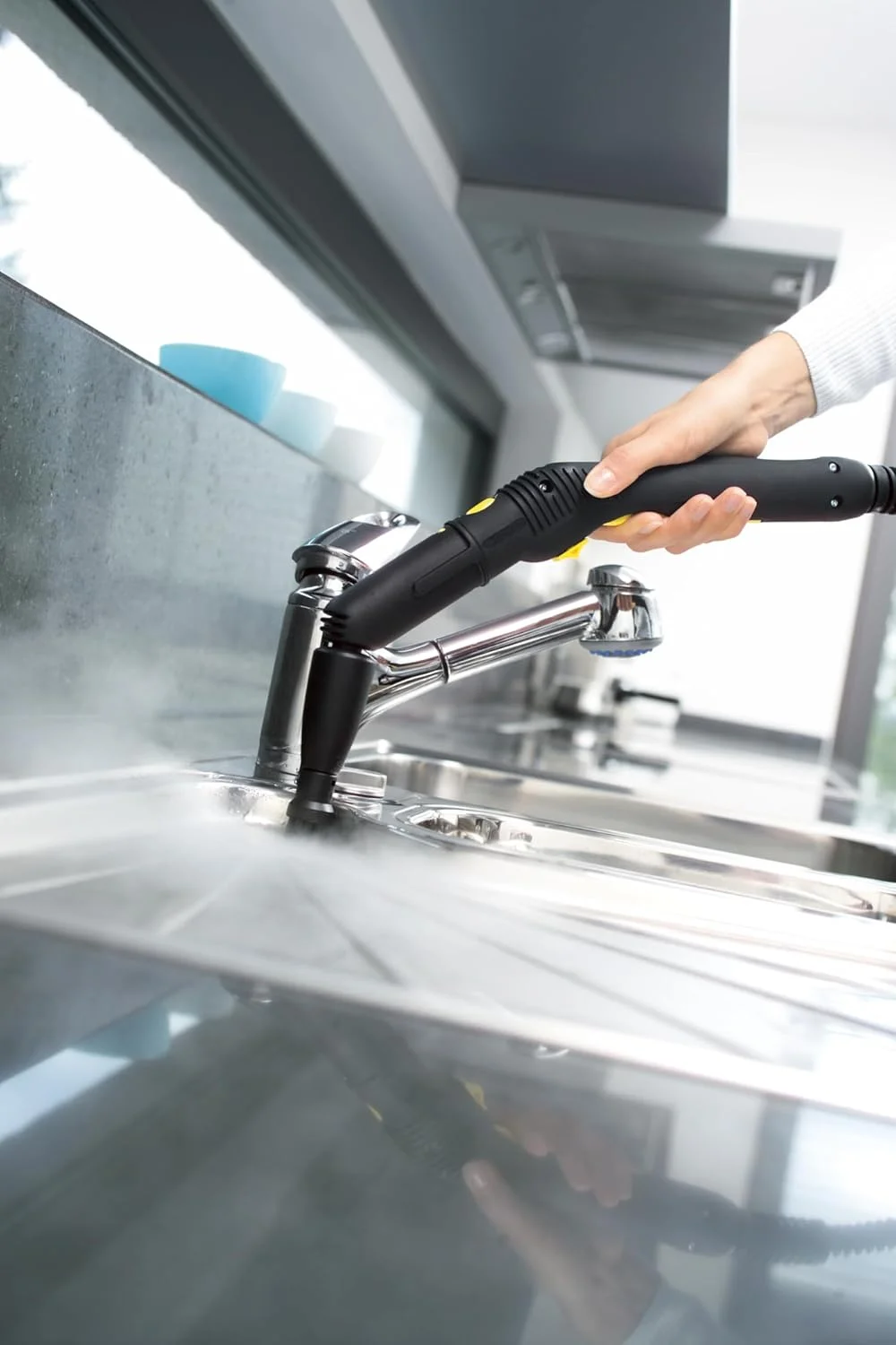 برس توربو بخار کارچر - اتصال برس چرخشی قدرتمند برای بخارشوی های کارچر