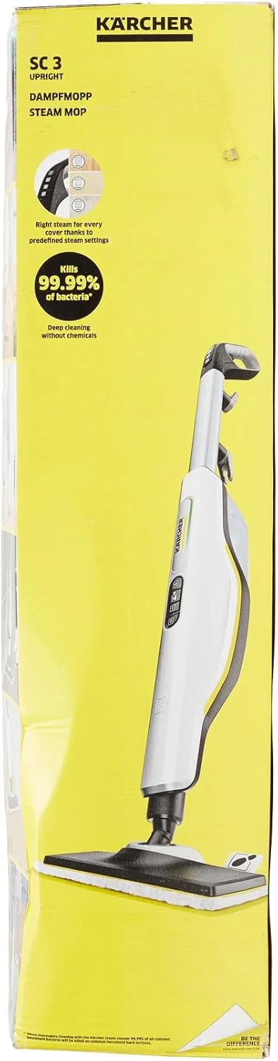 بخارشوی ایستاده کارچر SC 3 Upright EasyFix (مساحت سطح در هر بار پر کردن مخزن تقریباً 60 متر مربع، تنظیم میزان بخار در سه مرحله، نازل اتصال، پارچه کف میکروفایبر با بست چسبی) بخارشوی ایستاده کارچر SC 3 Upright EasyFix (مساحت سطح در هر بار پر کردن مخزن تقریباً 60 متر مربع، تنظیم میزان بخار در سه مرحله، نازل اتصال، پارچه کف میکروفایبر با بست چسبی)
