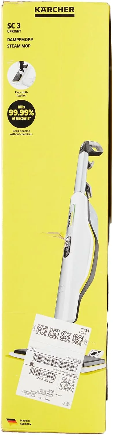 بخارشوی ایستاده کارچر SC 3 Upright EasyFix (مساحت سطح در هر بار پر کردن مخزن تقریباً 60 متر مربع، تنظیم میزان بخار در سه مرحله، نازل اتصال، پارچه کف میکروفایبر با بست چسبی) بخارشوی ایستاده کارچر SC 3 Upright EasyFix (مساحت سطح در هر بار پر کردن مخزن تقریباً 60 متر مربع، تنظیم میزان بخار در سه مرحله، نازل اتصال، پارچه کف میکروفایبر با بست چسبی)
