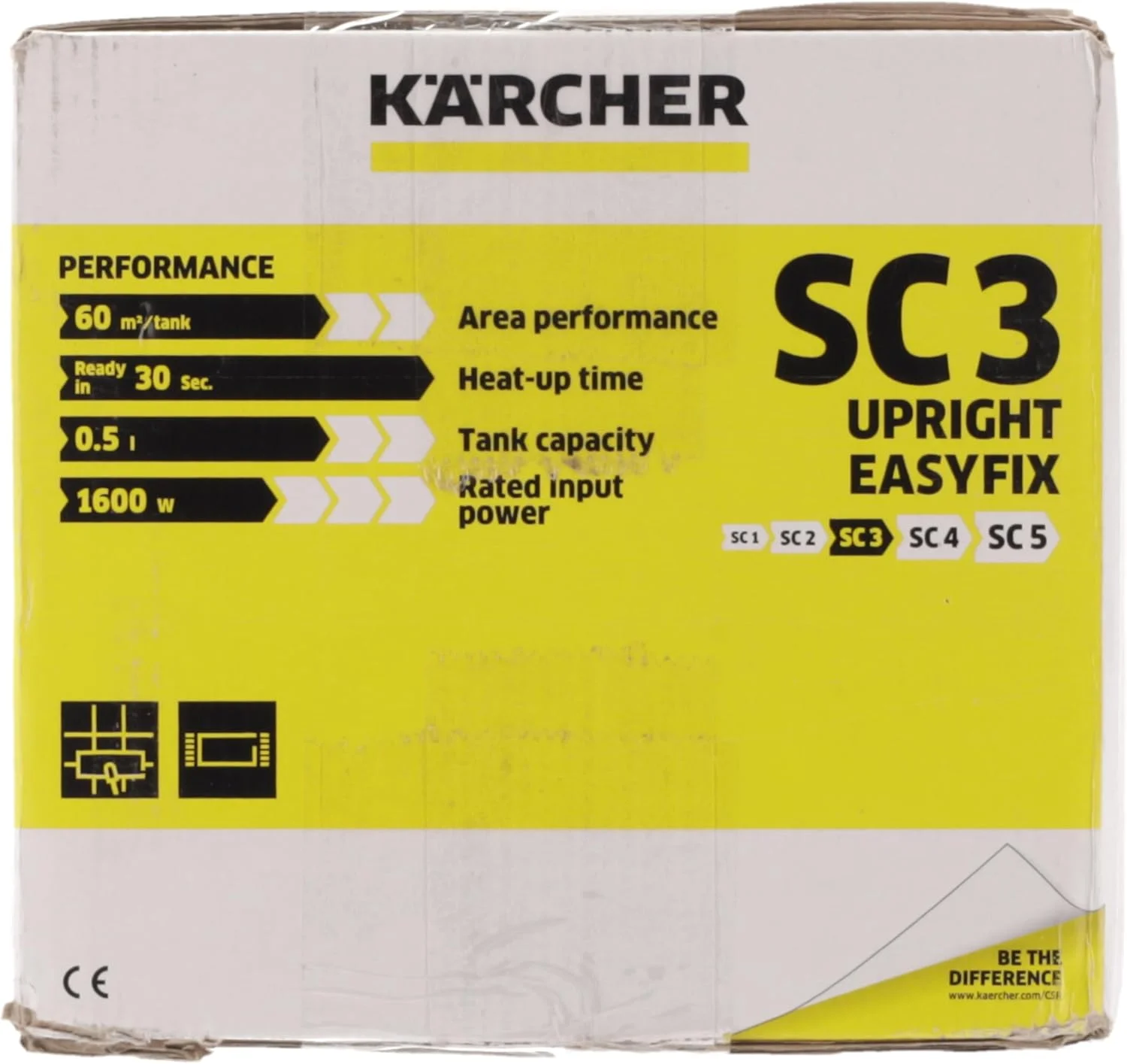 بخارشوی ایستاده کارچر SC 3 Upright Easyfix