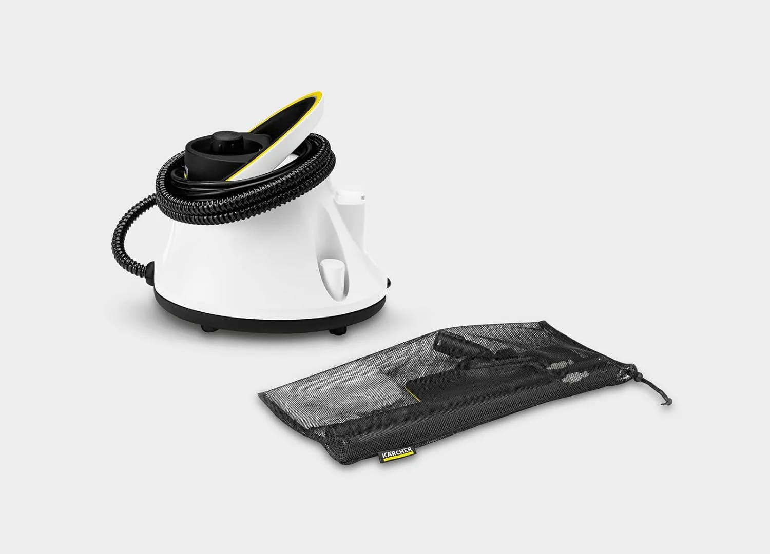 بخارشوی کارچر SC 2 Deluxe EasyFix، تمیز کردن بدون مواد شیمیایی برای کف‌های سخت، آشپزخانه‌ها و حمام‌ها، 1500 وات، با نمایشگر LED و کیت لوازم جانبی