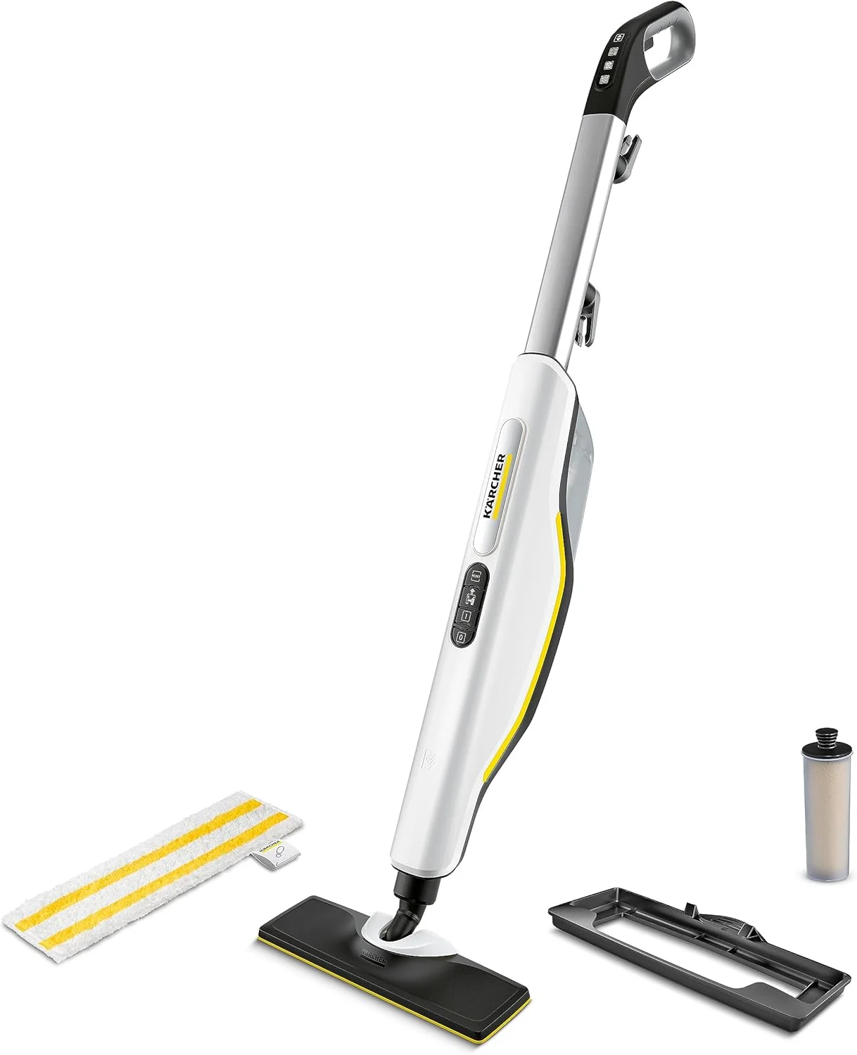 بخارشوی ایستاده کارچر SC 3 Upright EasyFix، کنترل بخار 3 مرحله ای برای چوب، کاشی و فرش، گرم شدن 30 ثانیه ای، از بین بردن 99.99٪ باکتری ها، دارای کارتریج رسوب زدایی و سر خوردن فرش