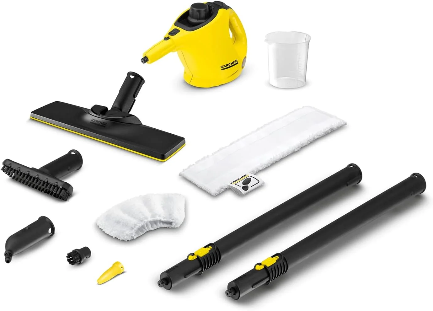 بخارشوی کارچر، 1200 وات برای تمیز کردن عمیق و ضد عفونی کردن تمام سطوح سخت، کارچر SC1 Easyfix "حداقل 1 سال گارانتی سازنده"