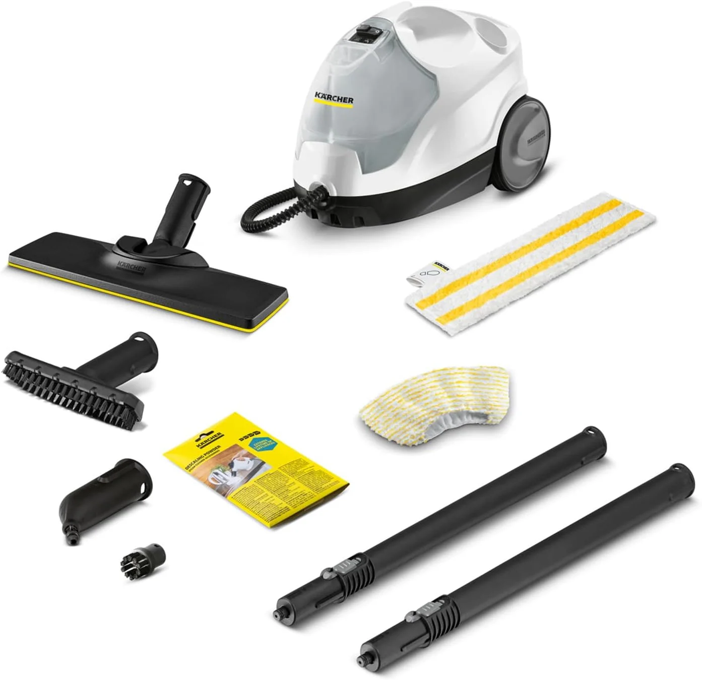 بخارشوی کارچر SC 4 EasyFix - دستگاه بخارشوی 2000 واتی با مخزن پر کردن مداوم برای تمیز کردن عمیق خانه و کف