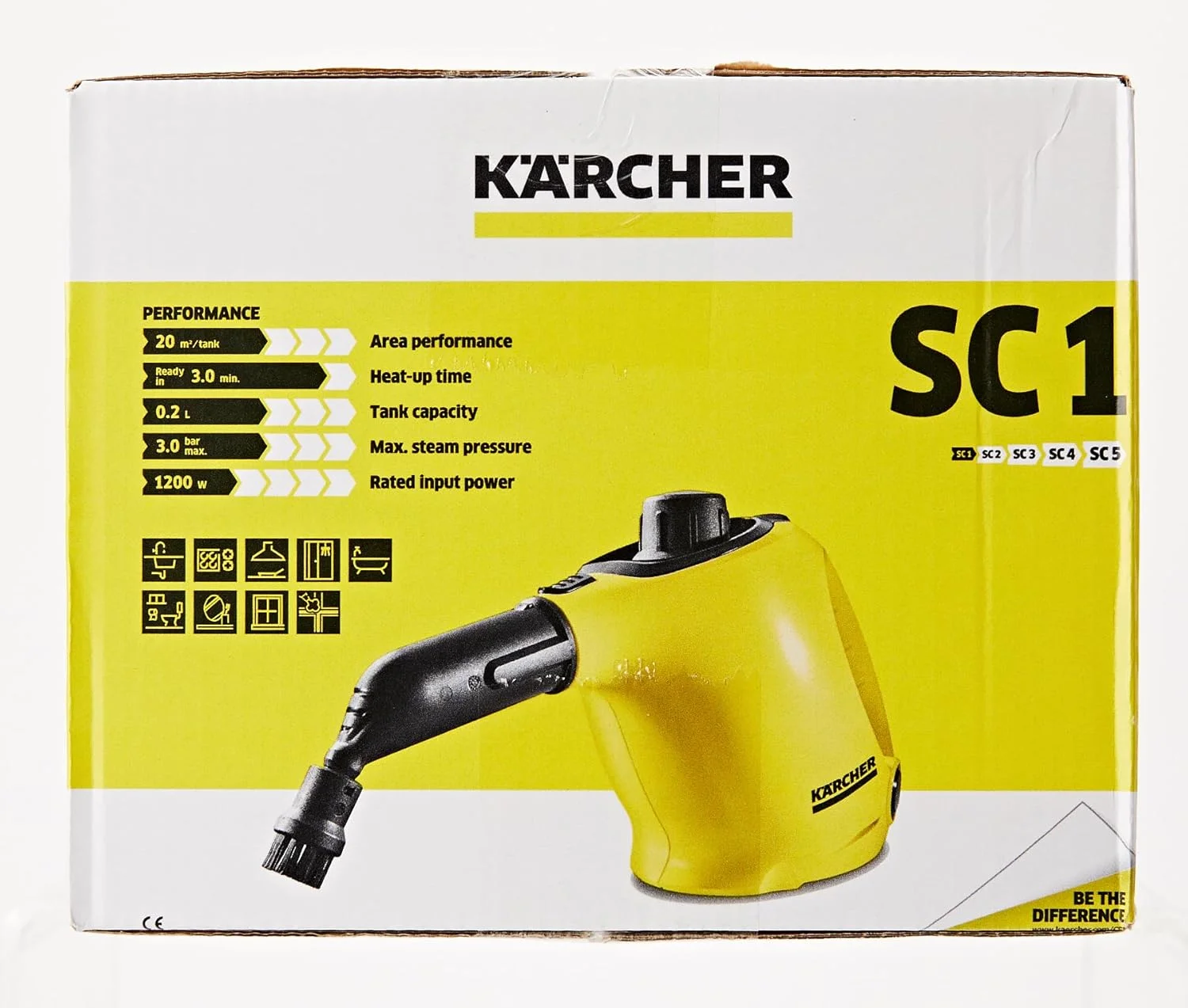 بخارشوی دستی کارچر SC 1، فشار بخار: 3 بار، زمان گرم شدن: 3 دقیقه، توان: 1200 وات، ظرفیت سطح: 20 متر مربع، مخزن: 200 میلی لیتر، دارای نازل دستی، نقطه ای و قدرت، روکش میکروفایبر و برس گرد بخارشوی دستی کارچر SC 1، فشار بخار: 3 بار، زمان گرم شدن: 3 دقیقه، توان: 1200 وات، ظرفیت سطح: 20 متر مربع، مخزن: 200 میلی لیتر، دارای نازل دستی، نقطه ای و قدرت، روکش میکروفایبر و برس گرد