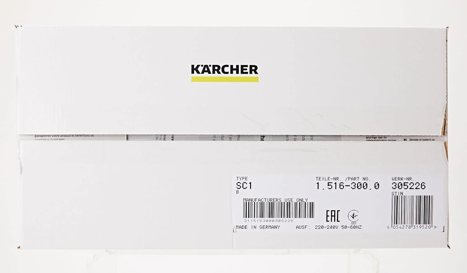 بخارشوی دستی کارچر SC 1، فشار بخار: 3 بار، زمان گرم شدن: 3 دقیقه، توان: 1200 وات، ظرفیت سطح: 20 متر مربع، مخزن: 200 میلی لیتر، دارای نازل دستی، نقطه ای و قدرت، روکش میکروفایبر و برس گرد بخارشوی دستی کارچر SC 1، فشار بخار: 3 بار، زمان گرم شدن: 3 دقیقه، توان: 1200 وات، ظرفیت سطح: 20 متر مربع، مخزن: 200 میلی لیتر، دارای نازل دستی، نقطه ای و قدرت، روکش میکروفایبر و برس گرد