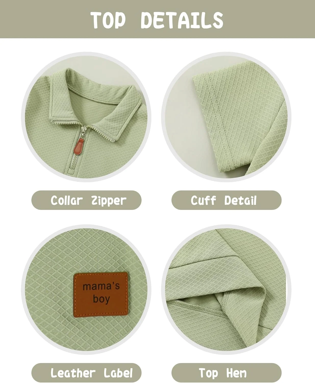 ZOEREA لباس پسرانه بچه گانه، ست لباس تابستانی آستین کوتاه، بلوز کشی و شلوارک، ست دو تکه لباس ورزشی 1-5 سال