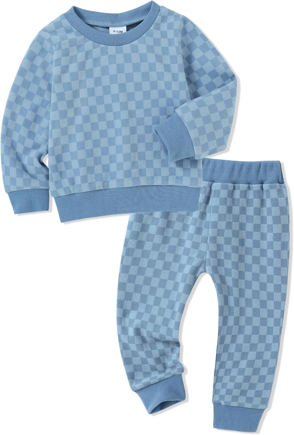 لباس دخترانه بچه گانه WESIDOM، بلوز آستین بلند چهارخانه + شلوار، ست لباس گرم پاییزی و زمستانی