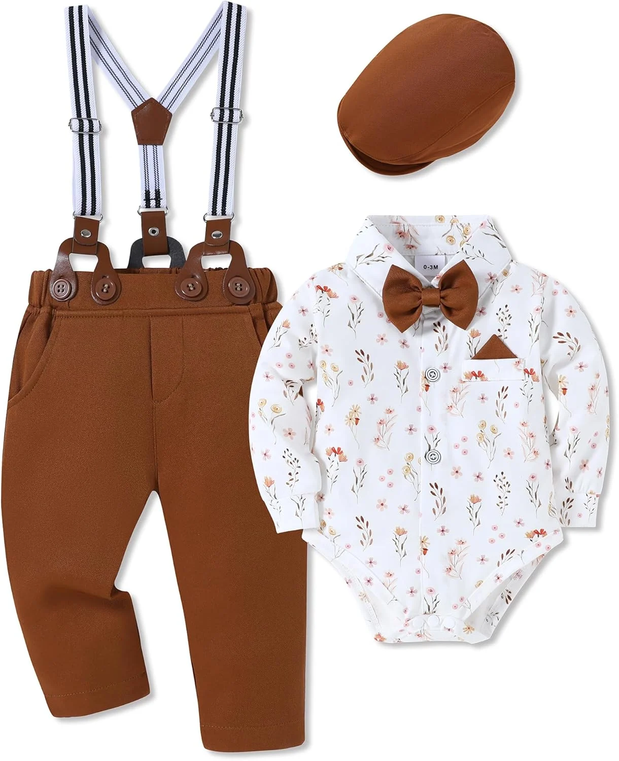 ست لباس پسرانه نوزادی WESIDOM مدل Zm13 مناسب عید پاک