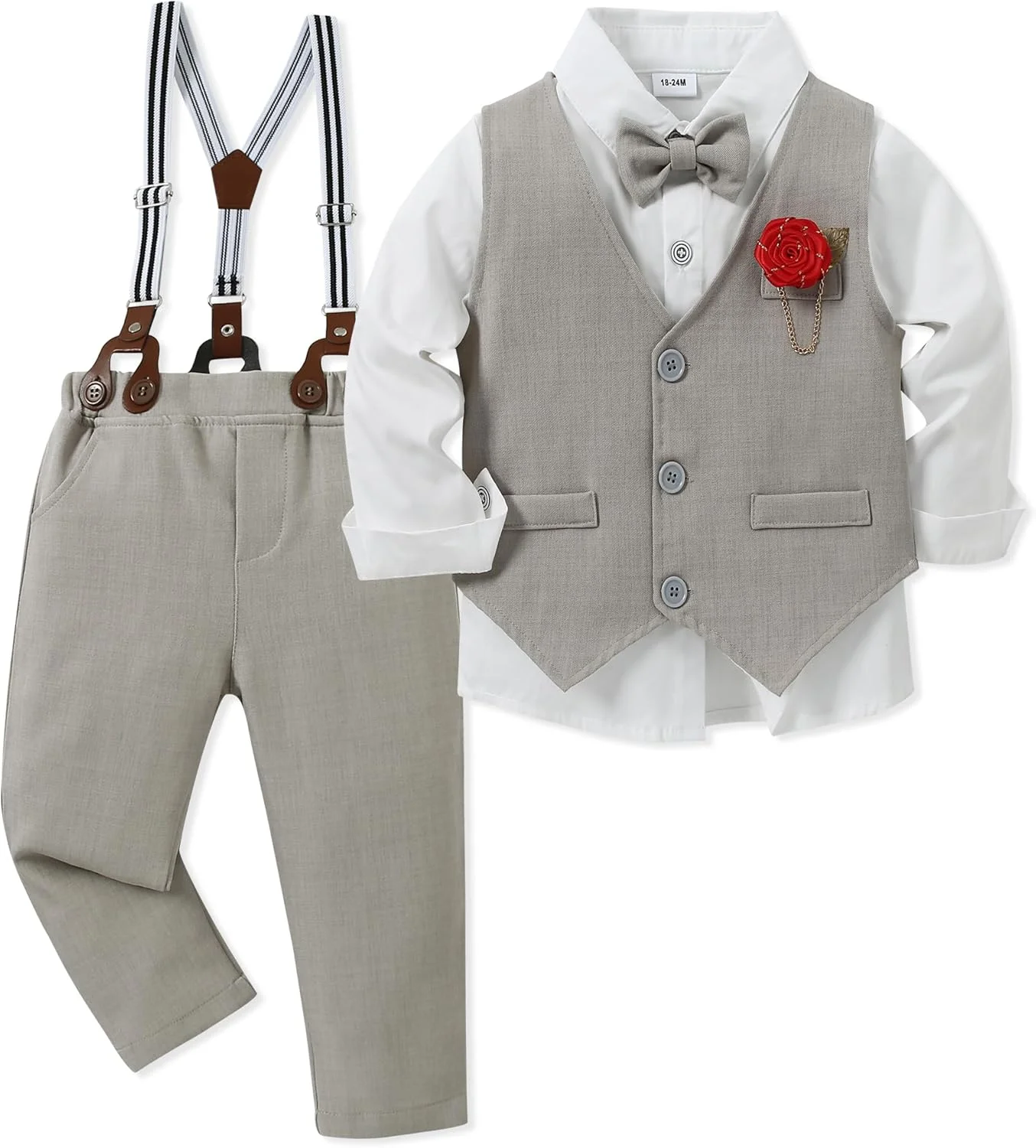 لباس پسرانه مجلسی WESIDOM مدل Kn1086 (بسته 6 عددی)