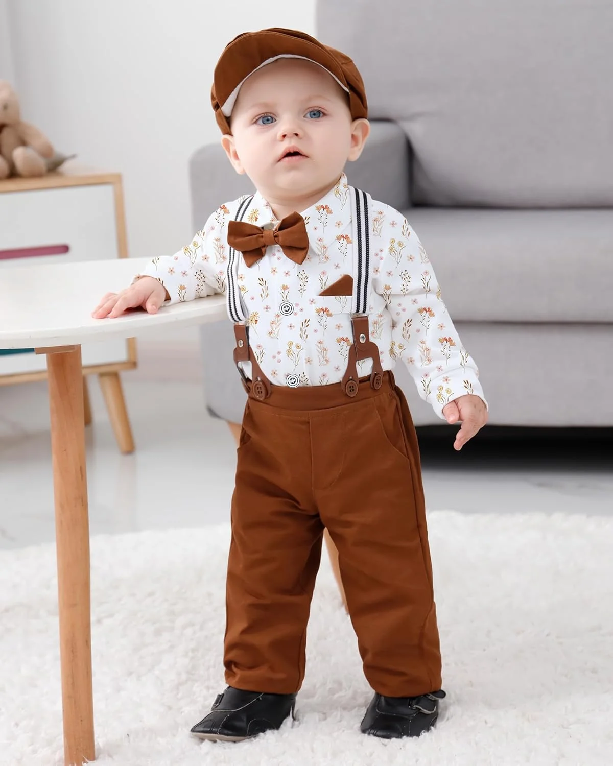 ست لباس پسرانه نوزادی WESIDOM مدل Zm13 مناسب عید پاک