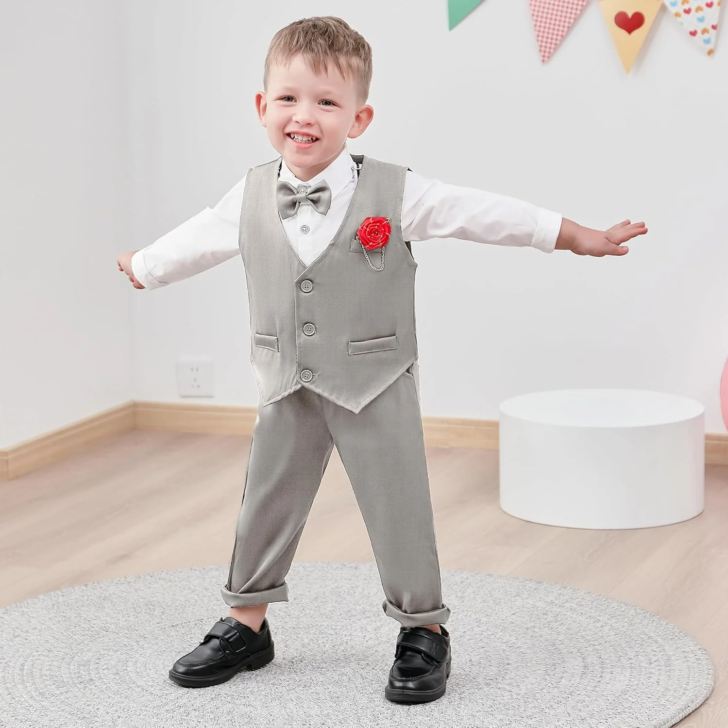 لباس پسرانه مجلسی WESIDOM مدل Kn1086 (بسته 6 عددی)