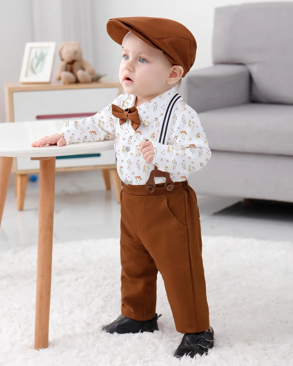 ست لباس پسرانه نوزادی WESIDOM مدل Zm13 مناسب عید پاک